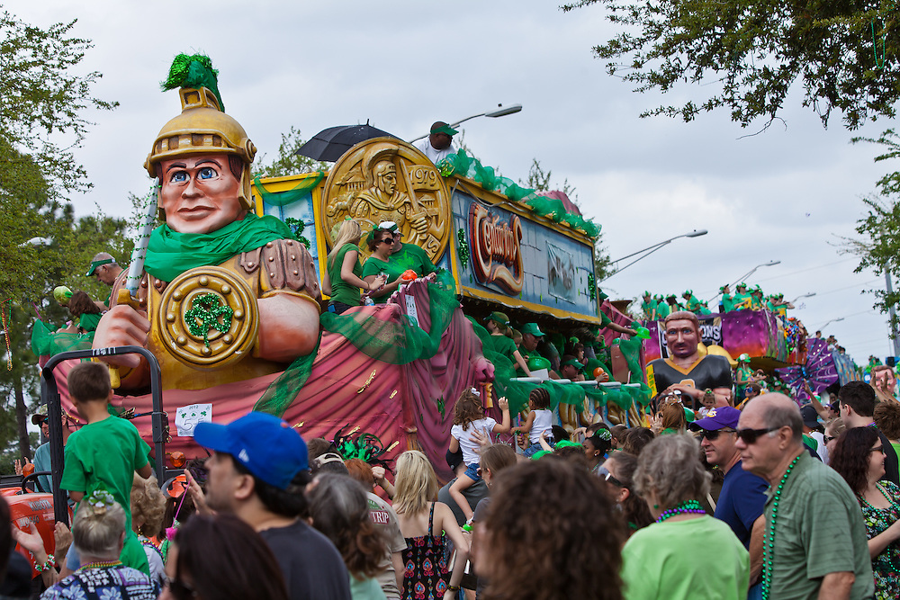 Saint Patricks Day parade in Metairie - festivities