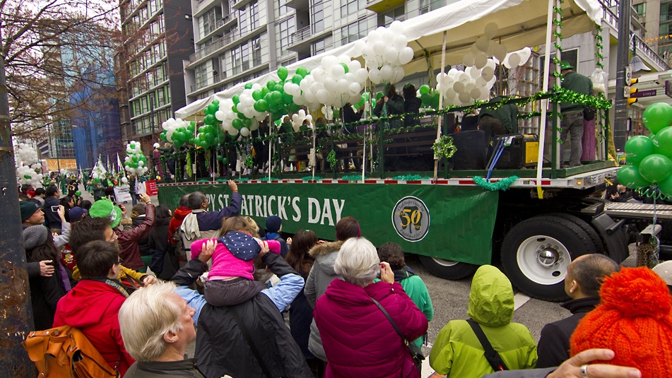 Vancouver St Patrick's Day Parade - origins