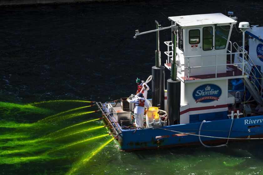 Chicago River Green Dye - how it works