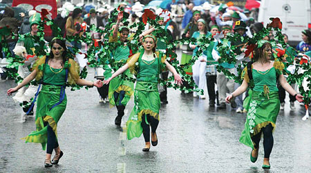 galway st patricks day - colorful parades