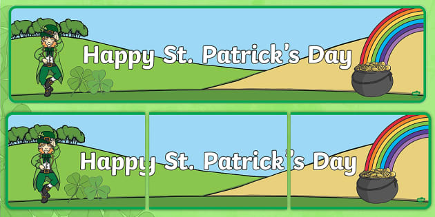 st patricks day banners